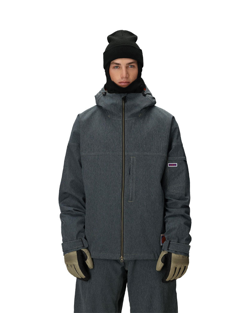 686 Men's Dojo Shell Jacket Navy Denim 2026 – The Source Snowboard
