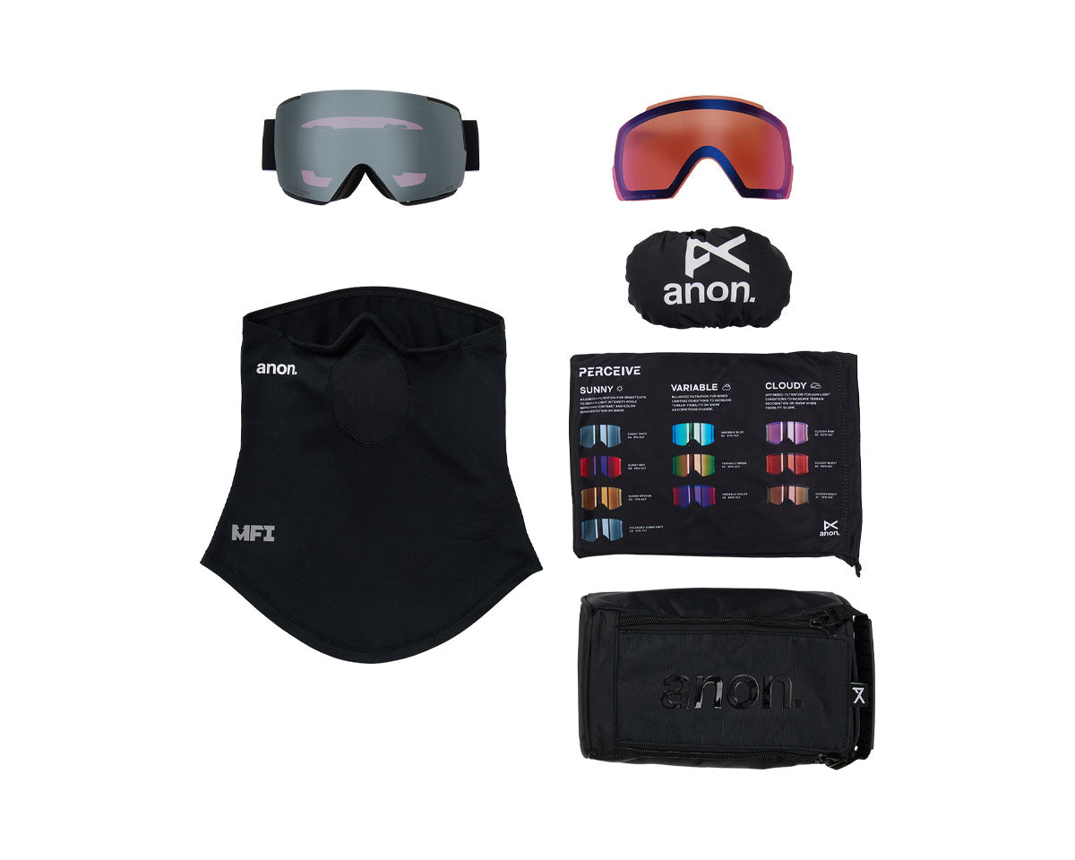 Anon M5 Goggle Smoke/Perceive Sunny Onyx + Bonus Lens + MFI Face Mask 2026
