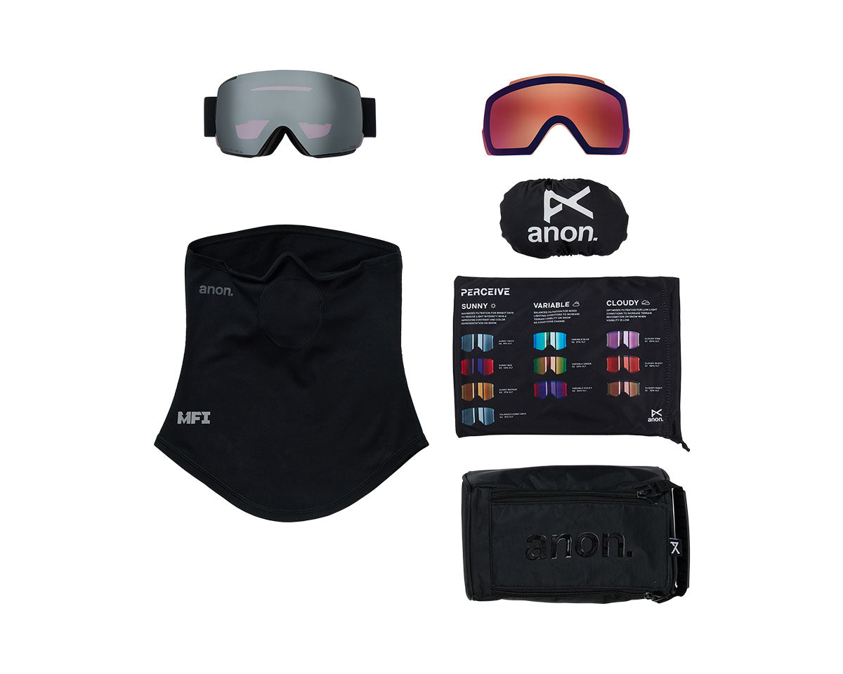 Anon M5 Goggle Smoke/Perceive Sunny Onyx + Bonus Lens + MFI Face Mask 2027