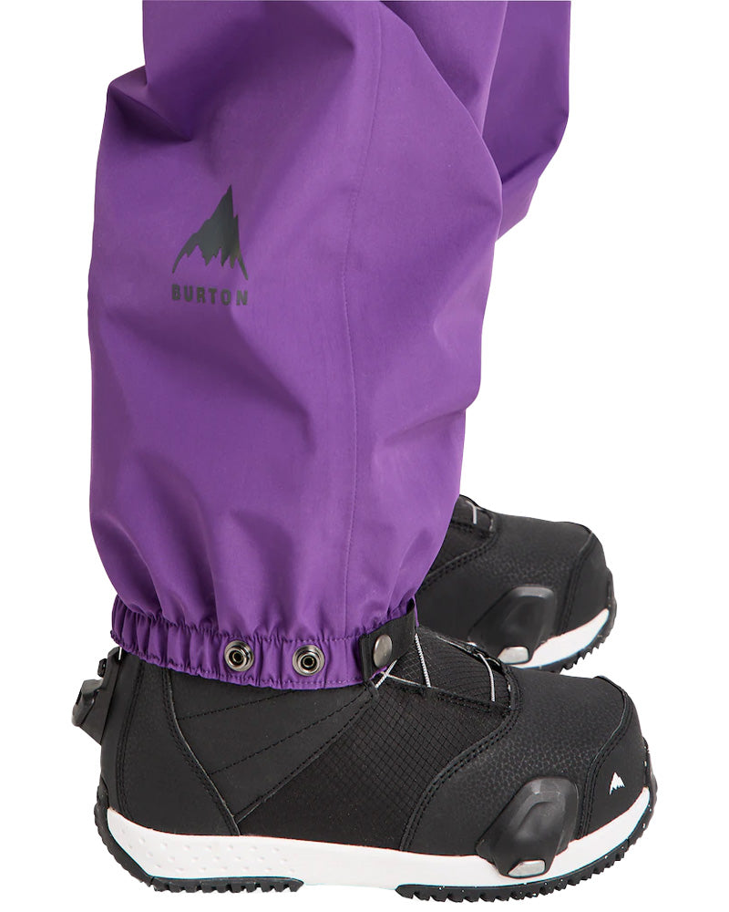 Burton Kids' Outbeam 3L Bib Pants Imperial Purple/True Black 2026