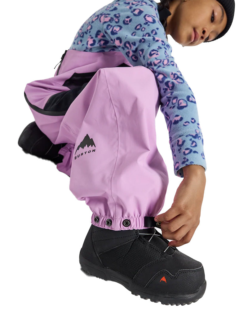 Burton Kids' Outbeam 3L Bib Pants Orchid Purple/True Black 2025