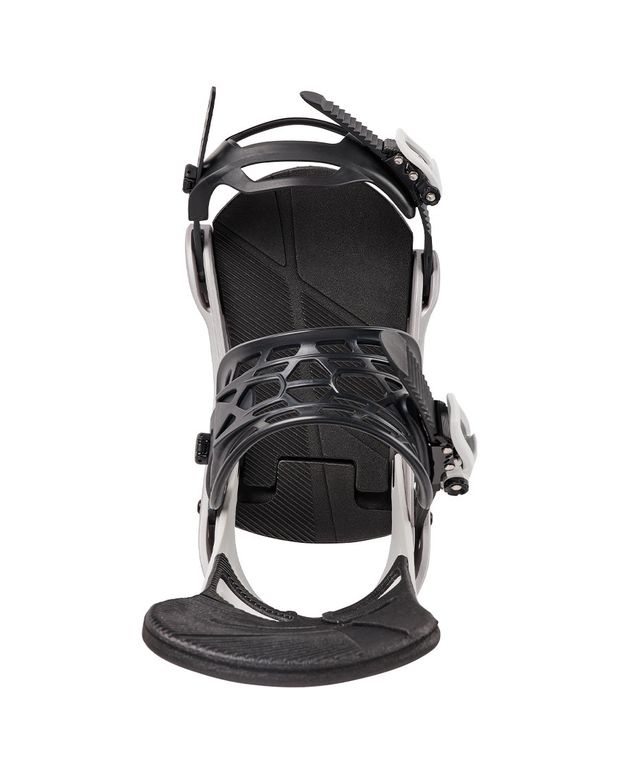 Burton Men's Mission Re:Flex Snowboard Bindings White/Silver 2027