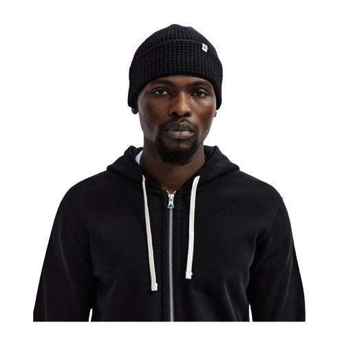 Reigning Champ Merino Wool Cuffed Beanie Black