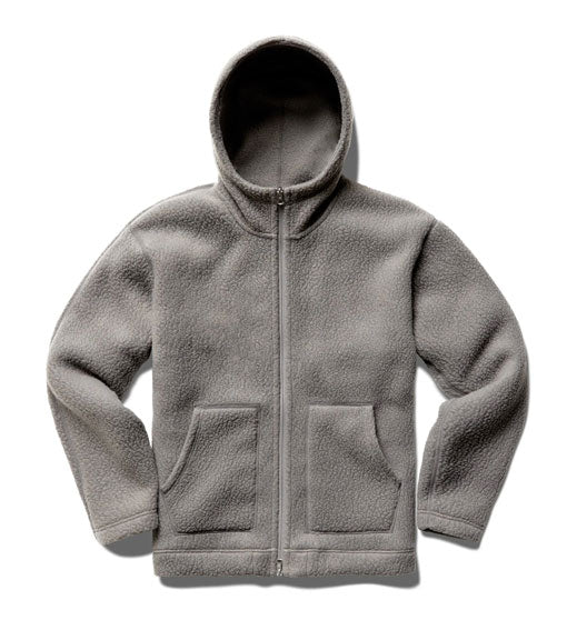 Reigning Champ Polartec Shearling Full Zip Hoody Quarry – The