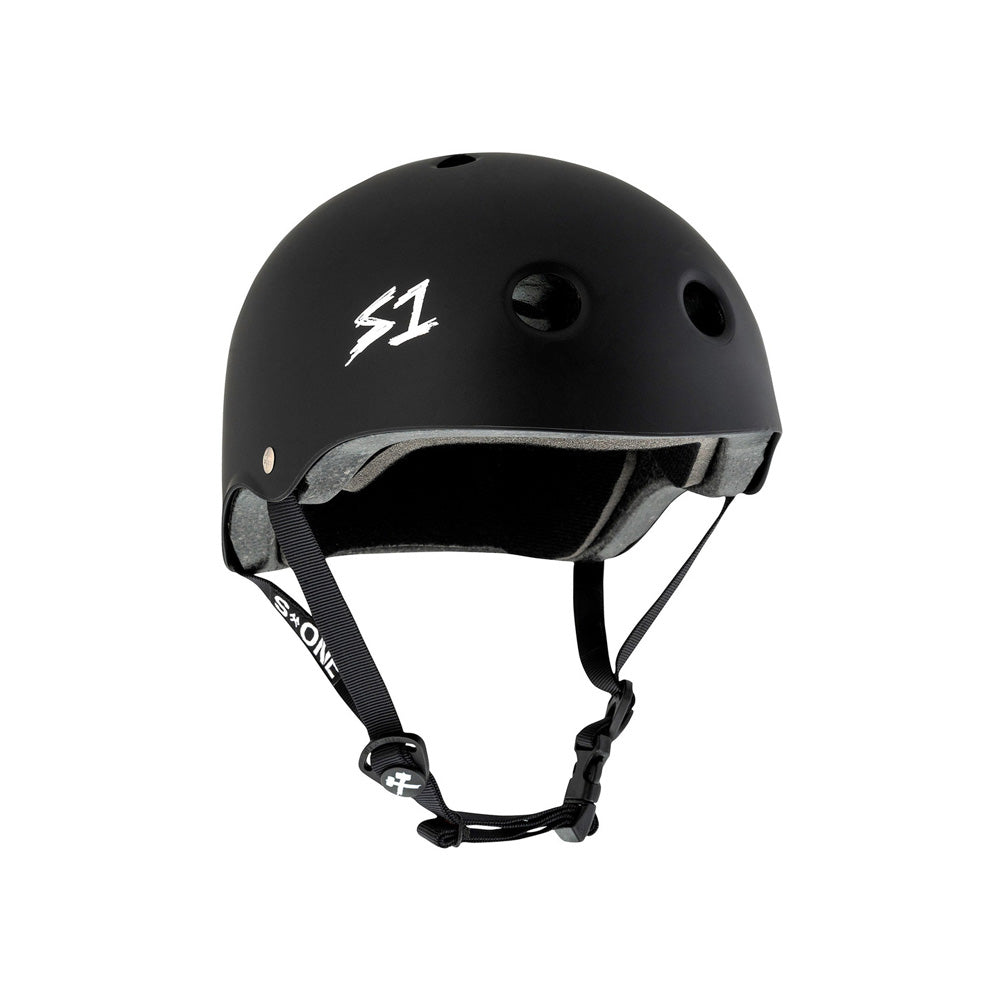 Casque S-ONE Lifer Black Matte Taille L - Protection Skate BMX Trottinette Freestyle Noir Mat
