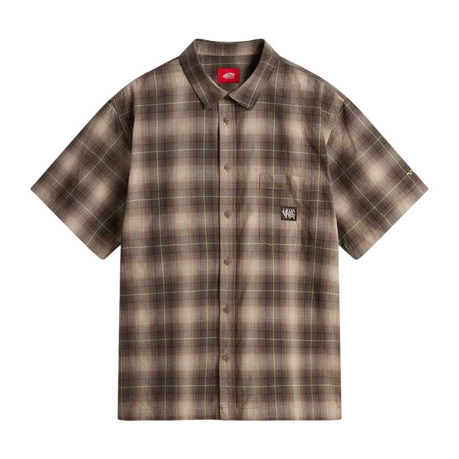 Vans Skate Plaid Short Sleeve Woven Shirt Walnut – The Source