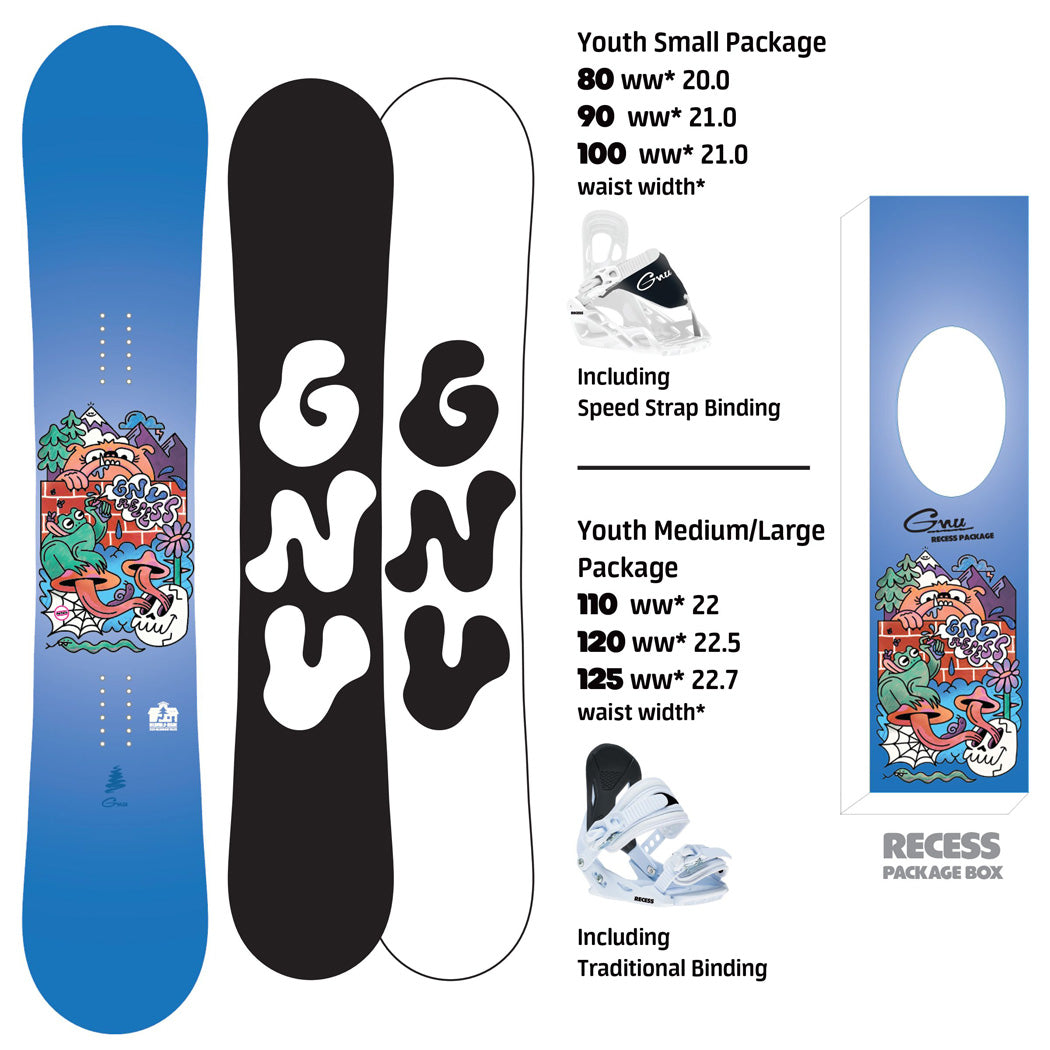 GNU Kids' Recess Package - Mini Snowboard 2026