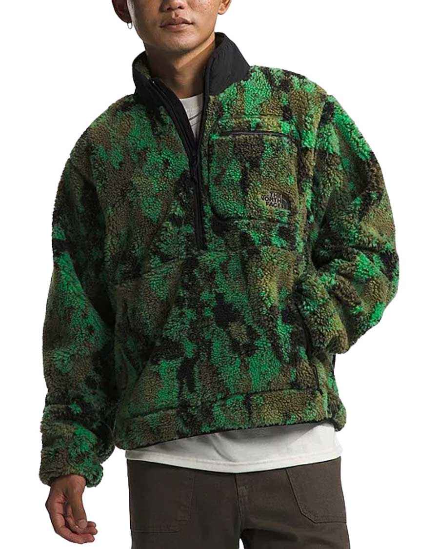The North Face Extreme Pile Pullover Optic Emerald Camo – The