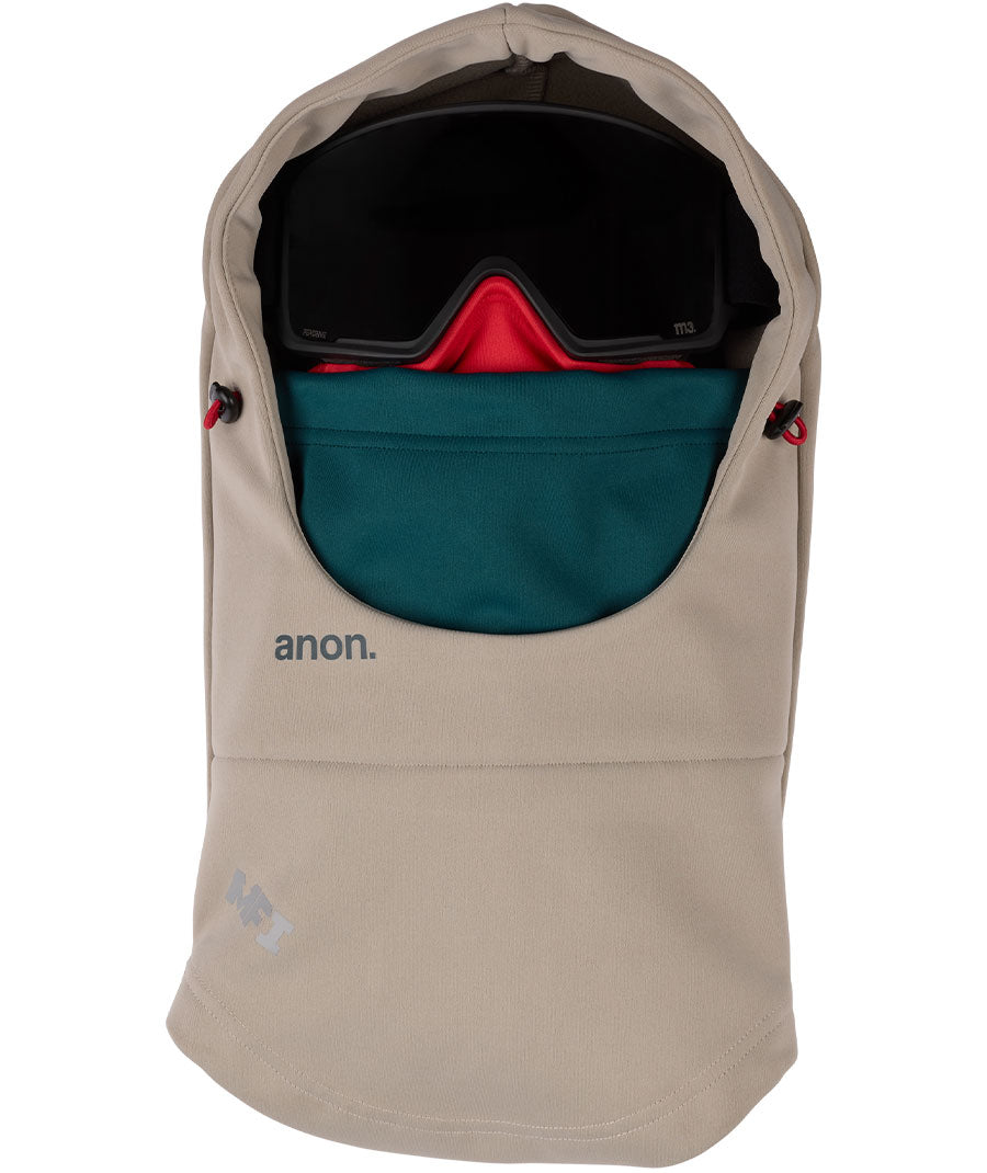 Anon MFI Hooded Balaclava Warm Gray 2023 The Source Snowboard & Skate