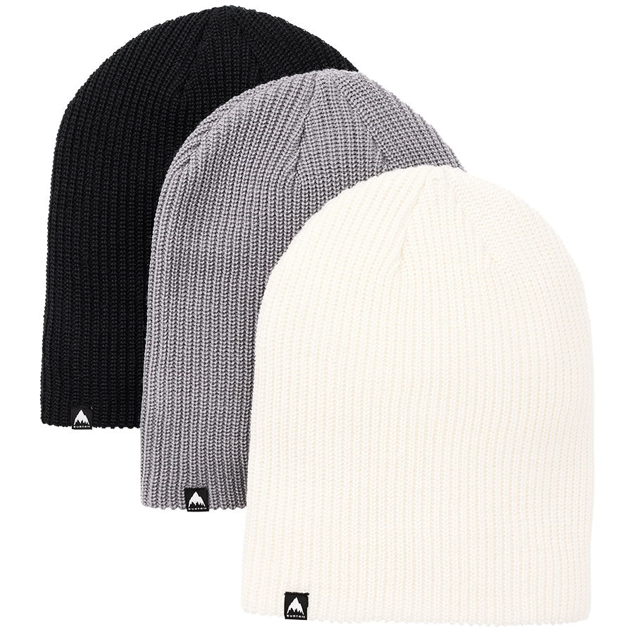 Burton Recycled DND Beanie - 3 Pack True Black/Sharkskin/Stout White 2026