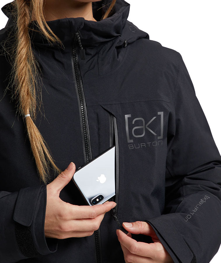 Burton Women's [ak] Flare Down GoreTex 2L Jacket Black 2023 The Source Snowboard & Skate