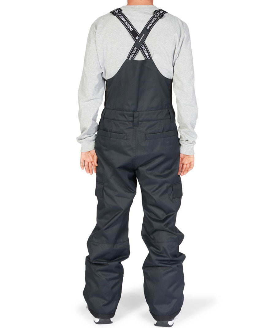 DC Men's Docile Bib Pant Black 2023 The Source Snowboard & Skate