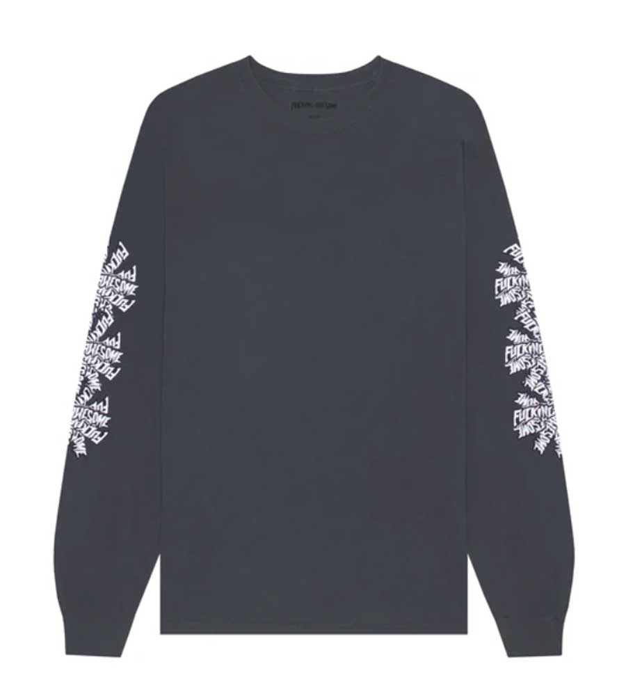 Fucking Awesome Spiral Long Sleeve T-Shirt Pepper – The Source