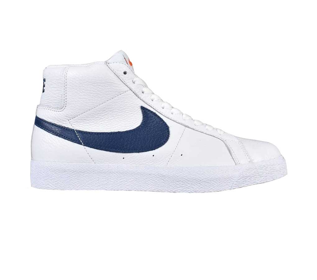 Nike SB Zoom Blazer Mid White/Navy-White-Safety Orange – The