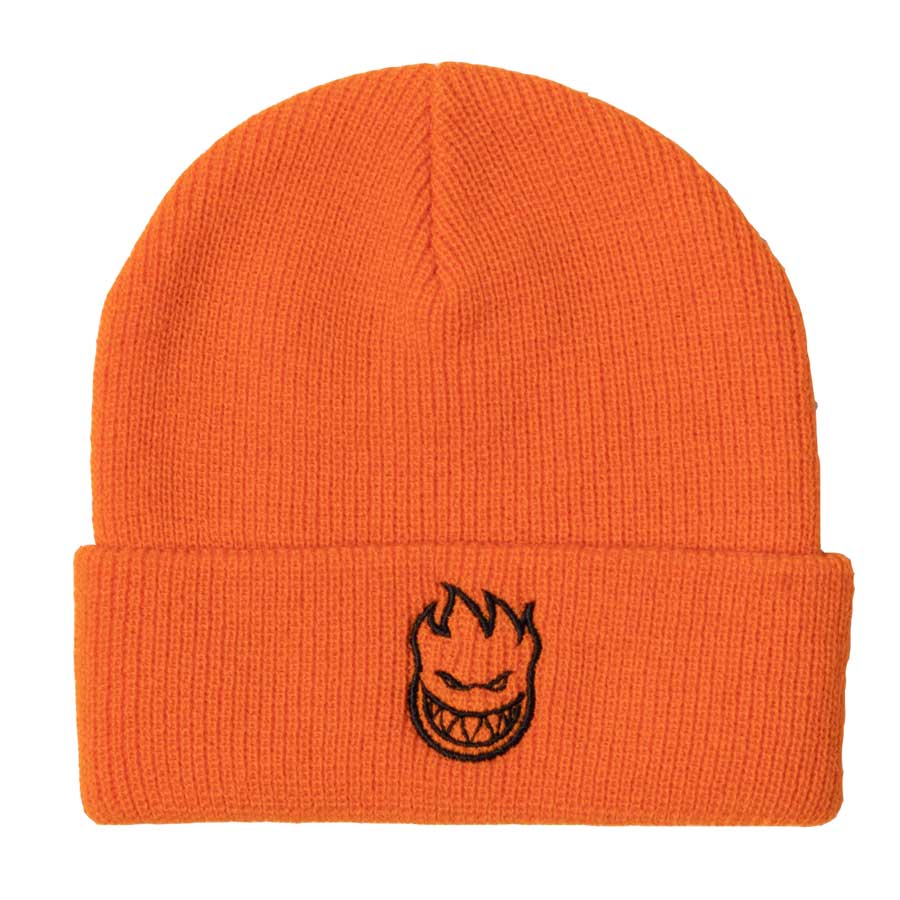 Spitfire Bighead Cuffed Beanie - Orange/Black