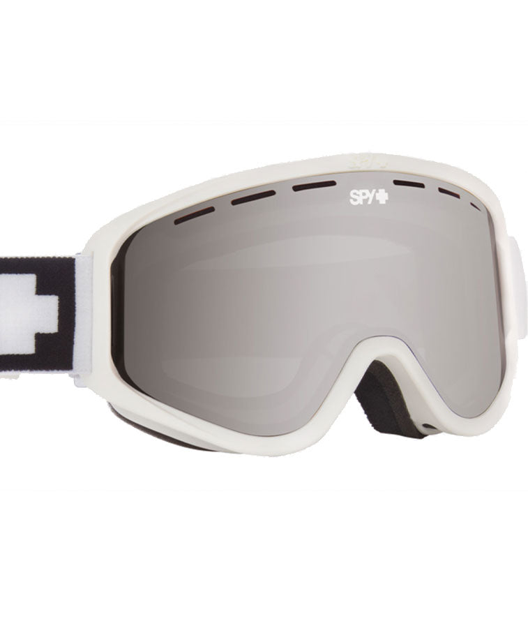 Spy Woot Goggle Matte White/Silver Spectra Mirror + Bonus Lens 2023