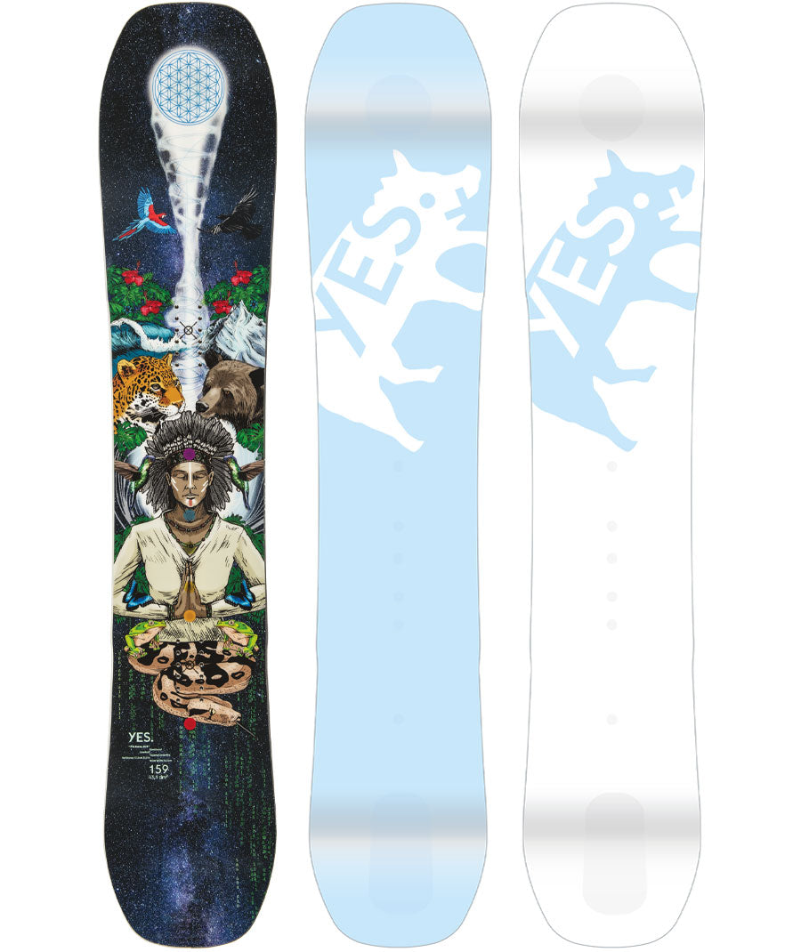 yes 2023 snowboard YES Men's PYL Uninc DCP Snowboard 2023 – The Source Snowboard & Skate