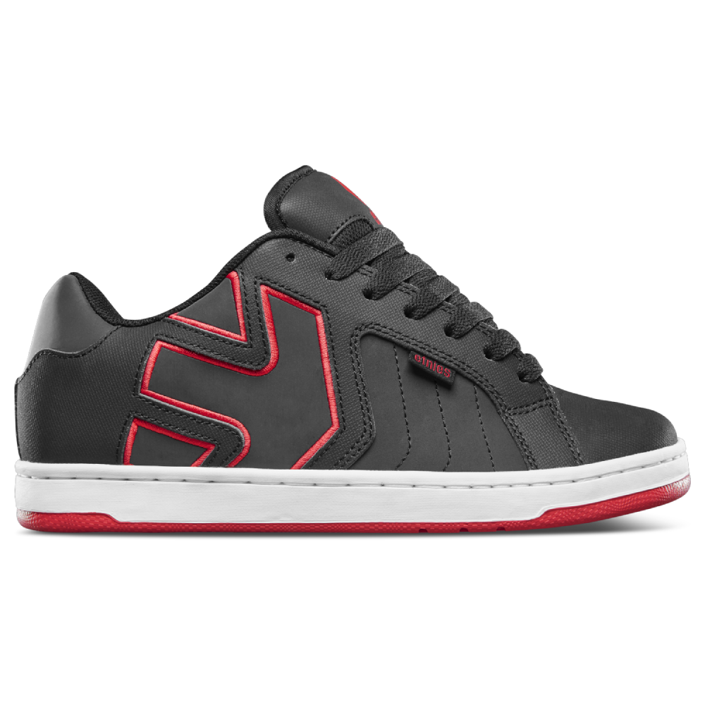 etnies Fader 2 Shoe Black White Red The Source Snowboard Skate