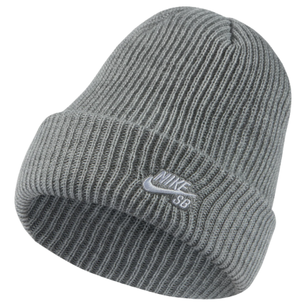 Nike SB Fisherman Beanie Dark Grey Heather White