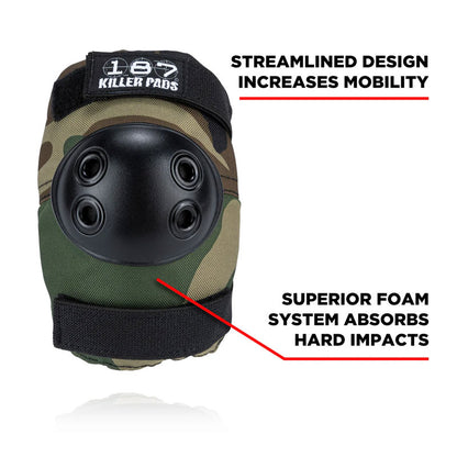 187 Kids' Six Pack Pad Set Camo