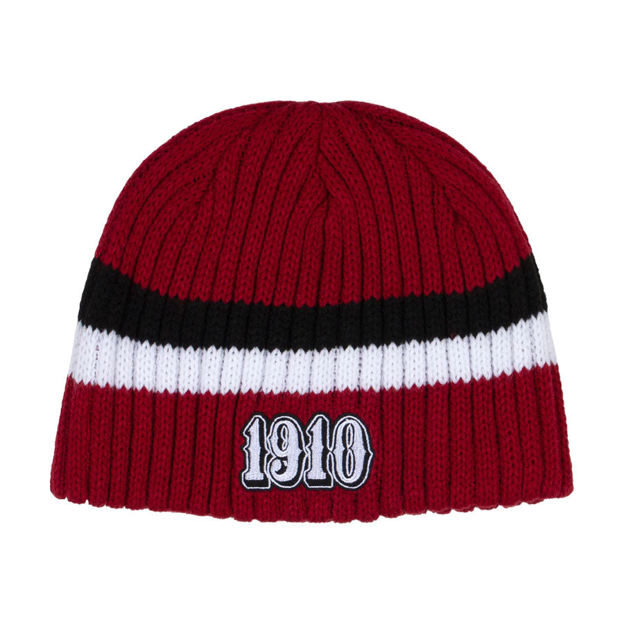 1910 Broken Straight Beanie Red
