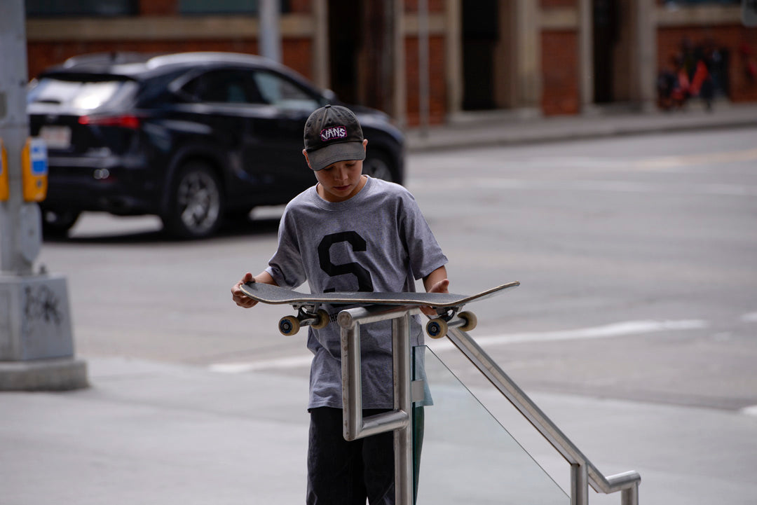 The Source Kids' S Block T-Shirt Heather Grey