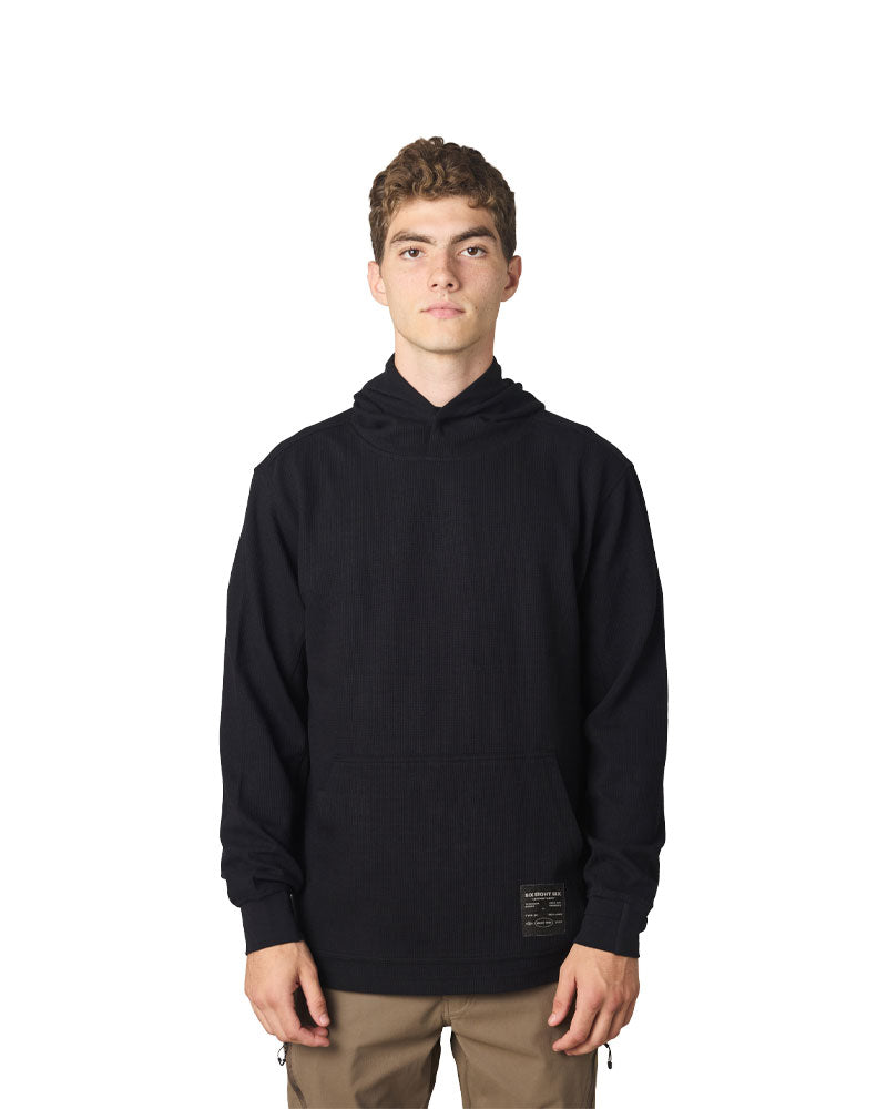 686 686 Let's Chill Waffle Hoodie Black