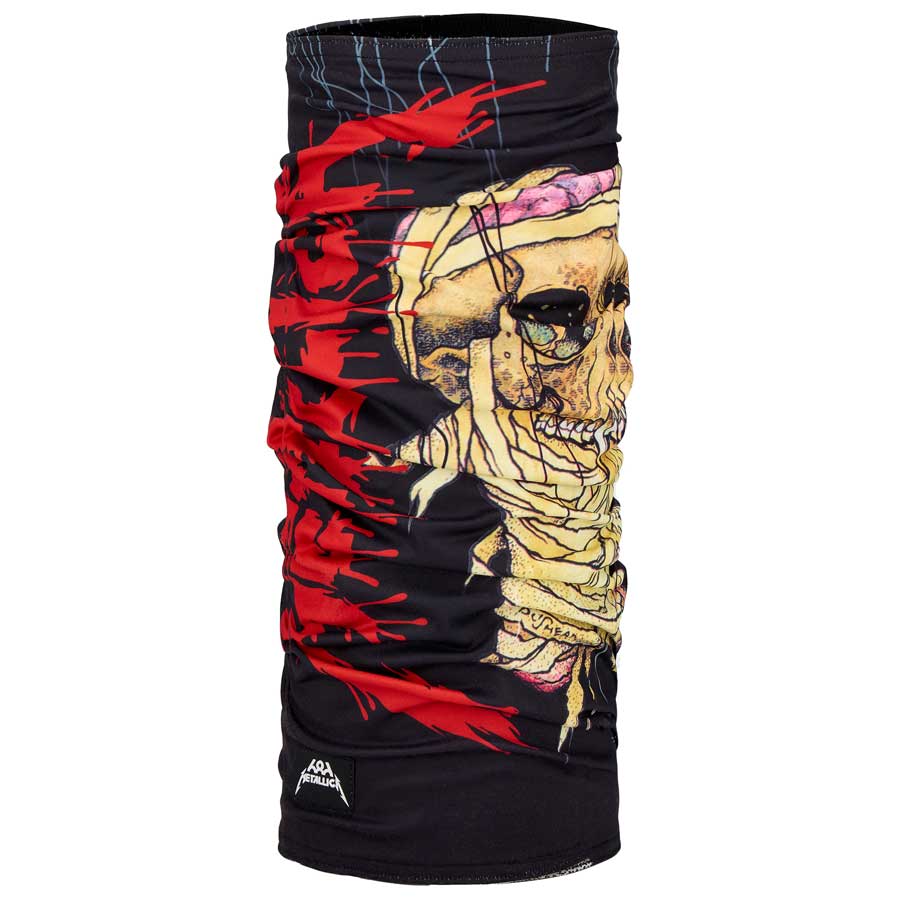 686 Double Layer Face Warmer Metallica Black Pushead 2027