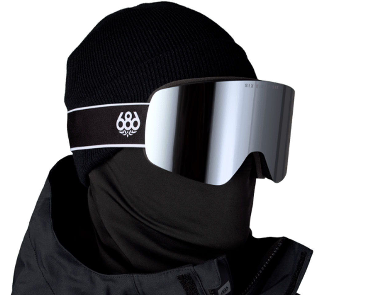 686 Foundation Goggle Pack Black + Silver Mirror 2027