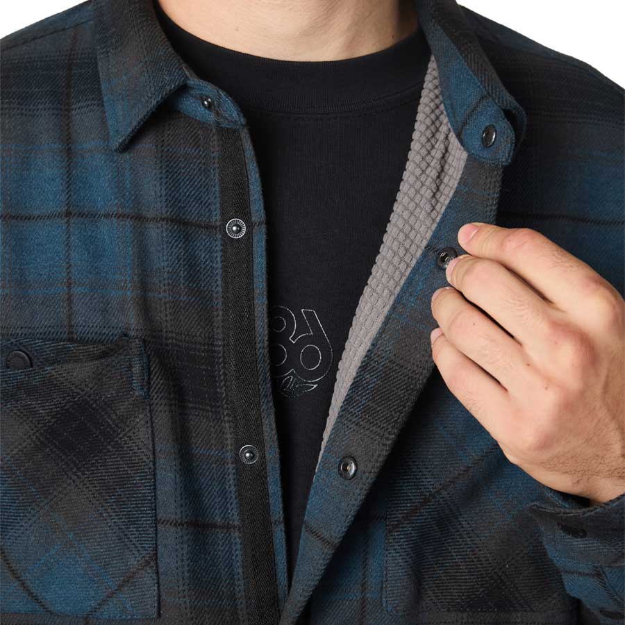 686 Heat-Grid Flannel Midnight