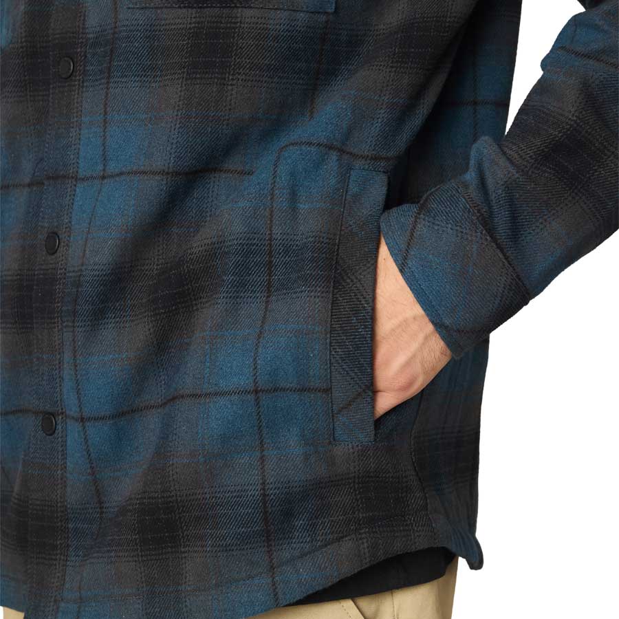 686 Heat-Grid Flannel Midnight