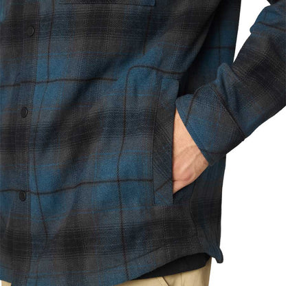 686 Heat-Grid Flannel Midnight