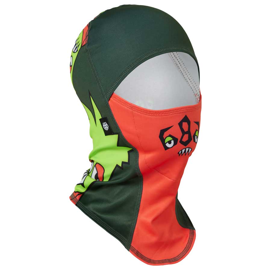 686 Kids' Bolt Balaclava Borealis Green Colorblock 2026