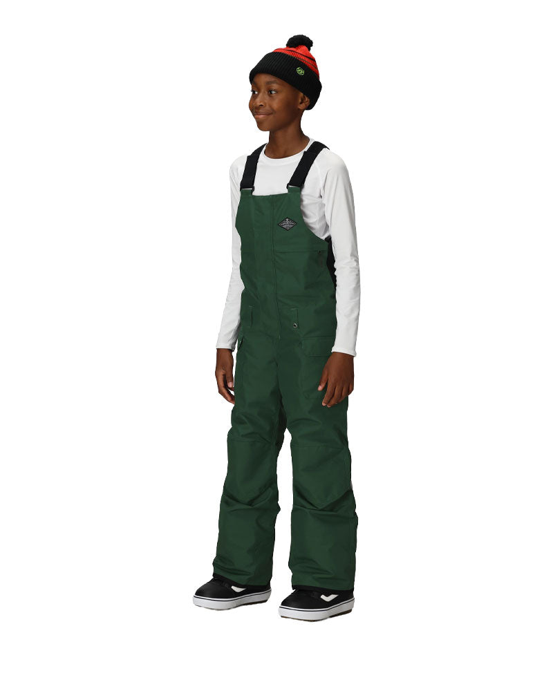 686 Kids' Frontier Insulated Bib Pant Moss Green 2026