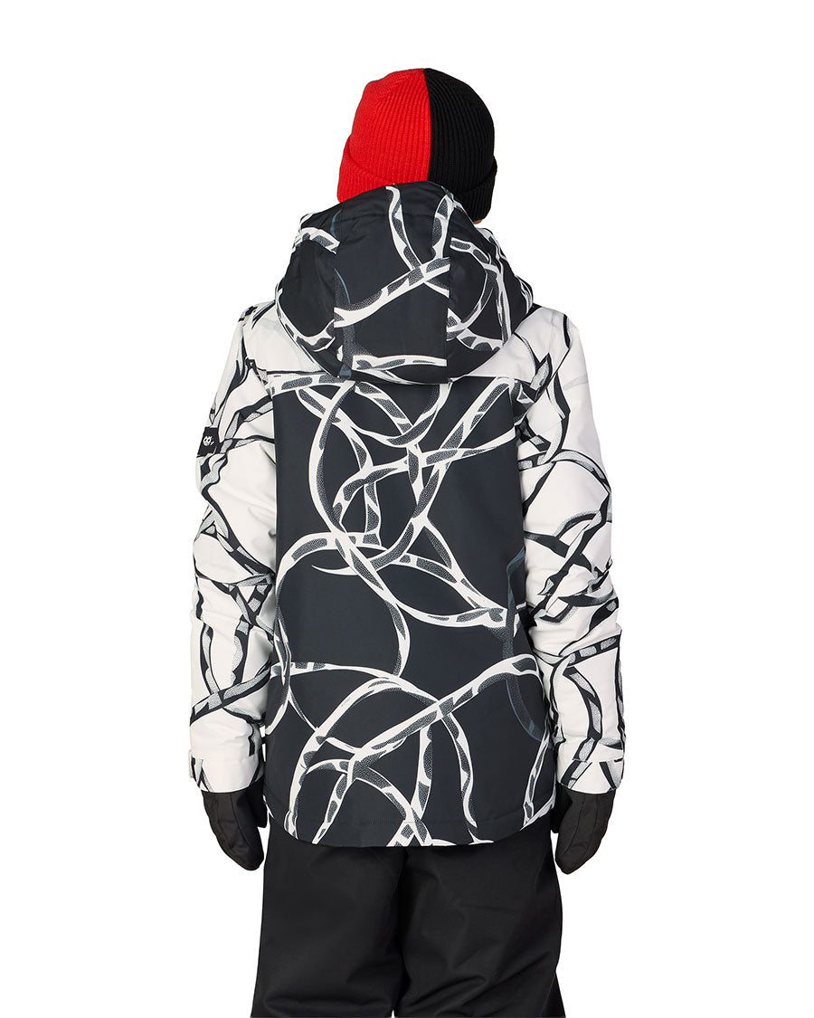 686 Kids' Gateway Insulated Jacket White Wire Colorblock 2027