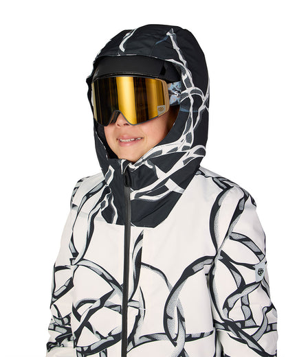 686 Kids' Gateway Insulated Jacket White Wire Colorblock 2027