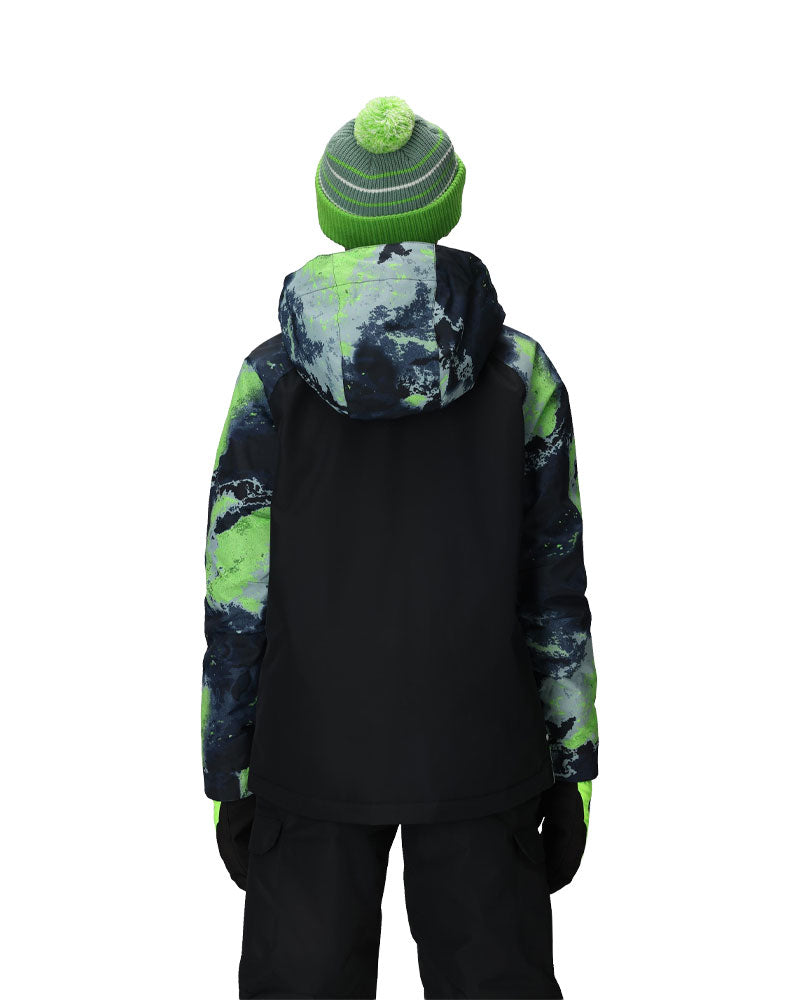 686 Kids' Geo Insulated Jacket Blue Hemisphere Colorblock 2026