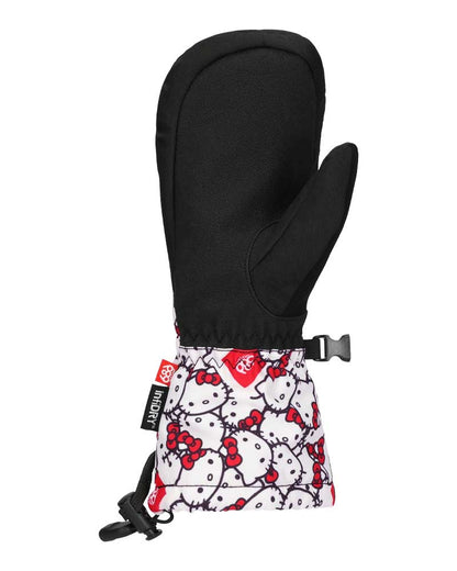 686 Kids' Heat Insulated Mitt Hello Kitty White 2026