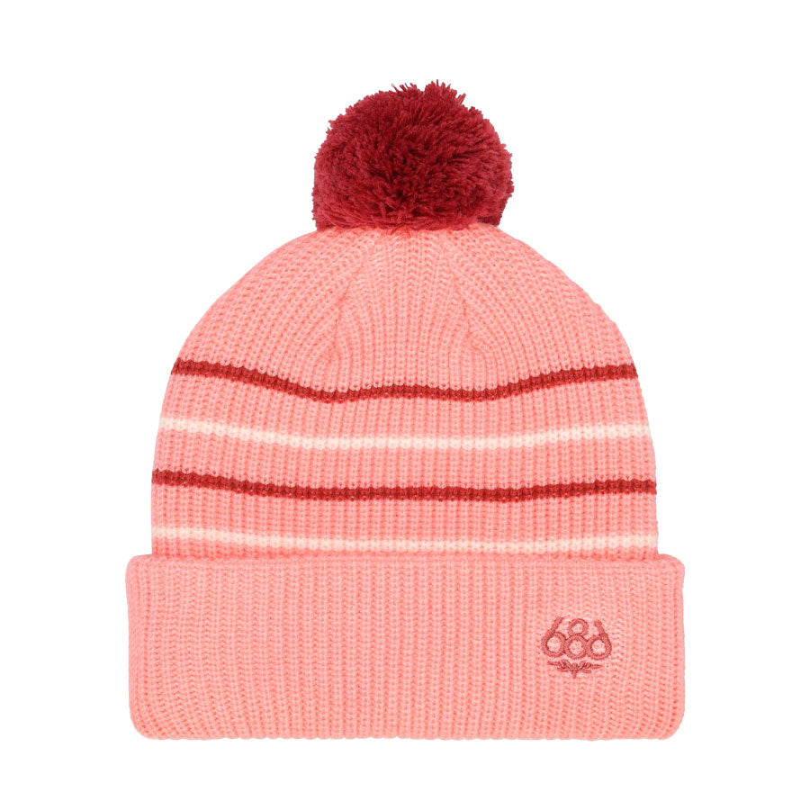 686 Kids' Pom Beanie Geranium Pink 2026