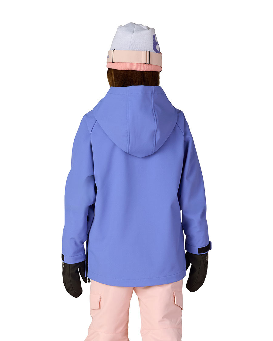 686 Kids' Waterproof Hoodie Alpenglow Blue 2027