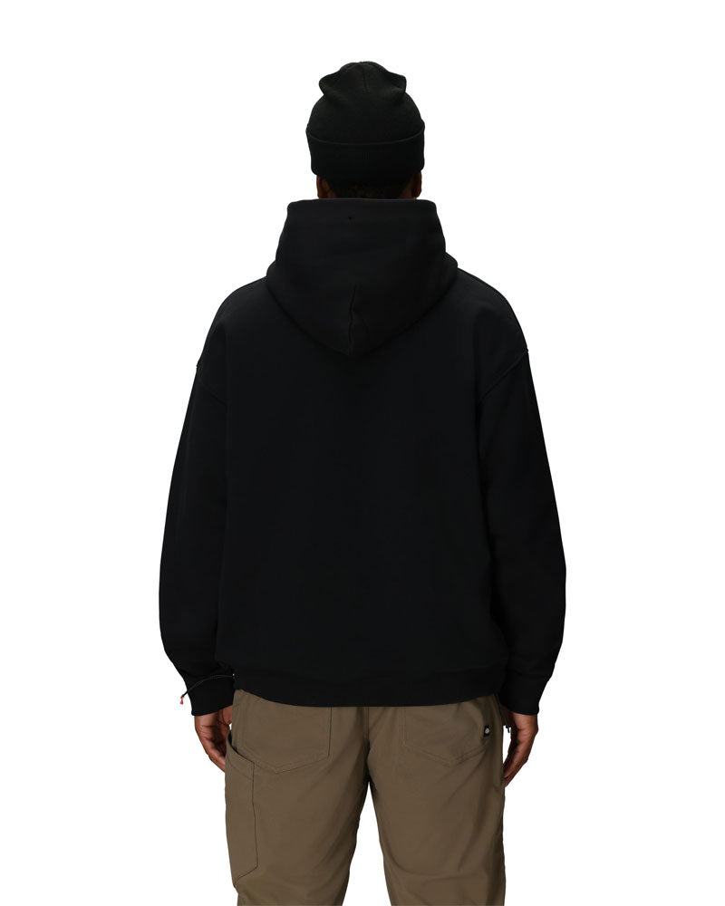 686 Knockout Logo Premium Heavyweight Pullover Hoodie Black Print 2027