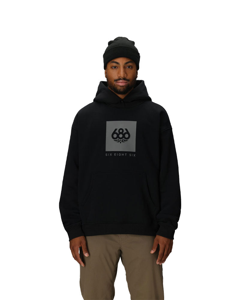 686 Knockout Logo Premium Pullover Hoodie Black Print 2026