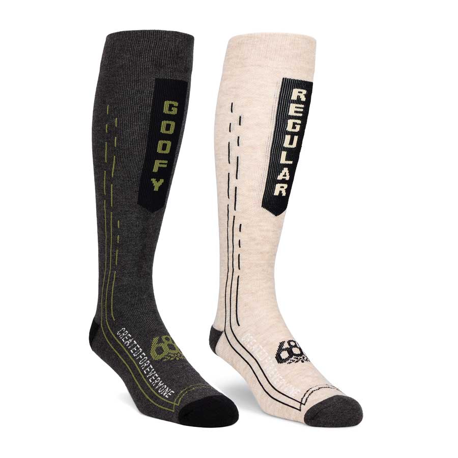 686 Men’S Merino Balance Sock 2-Pack Assorted 2027
