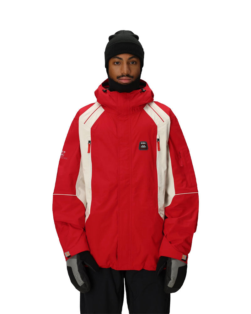 686 Men's 2002 X3 Shell Jacket True Red Colorblock 2026