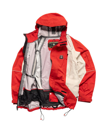 686 Men's 2002 X3 Shell Jacket True Red Colorblock 2026