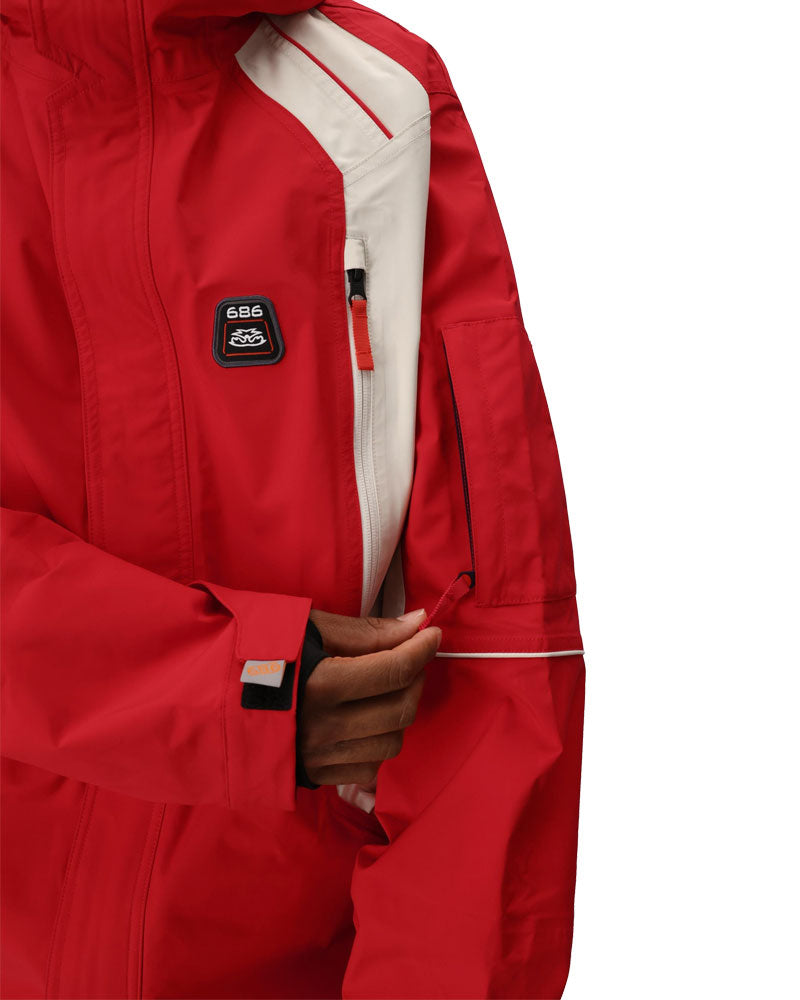 686 Men's 2002 X3 Shell Jacket True Red Colorblock 2026