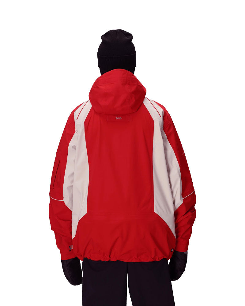 686 Men's 2002 X3 Shell Jacket True Red Colorblock 2026