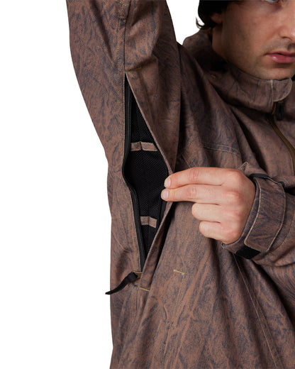 686 Men's 686 Dojo Shell Jacket Brown Crinkle Wash 2027
