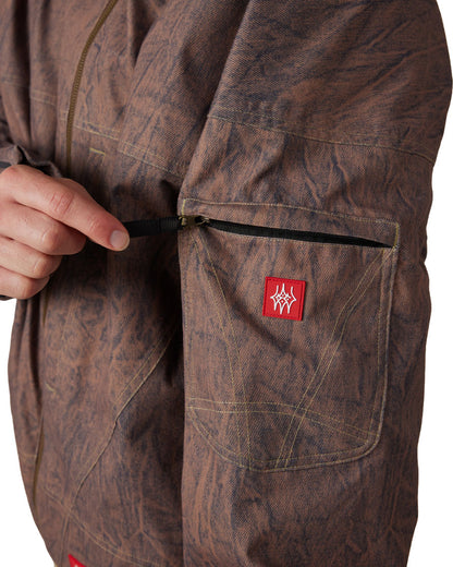 686 Men's 686 Dojo Shell Jacket Brown Crinkle Wash 2027