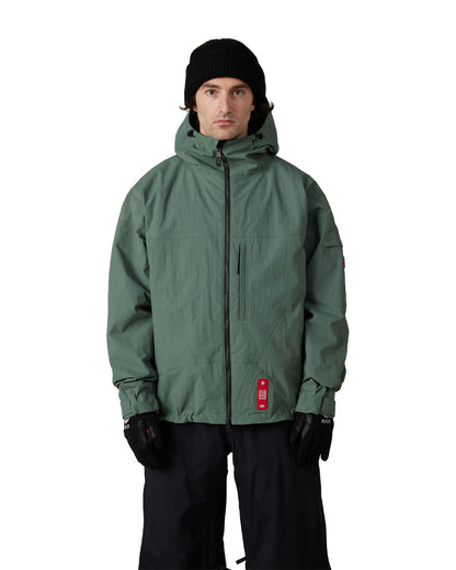 686 Men's 686 Dojo Shell Jacket Faded Green Crinkle 2027